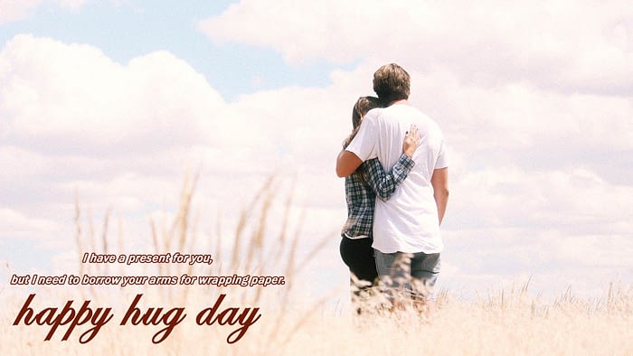 happy hug day couple wallpaper download