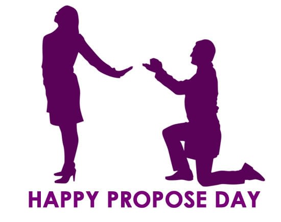 Propose day Clipart couple images