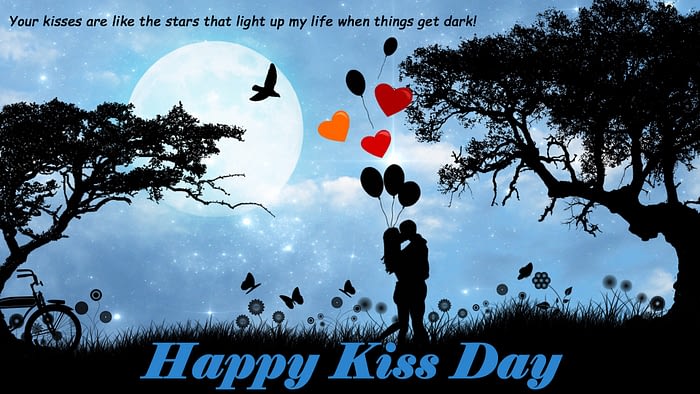 happy kiss day wallpaper free download